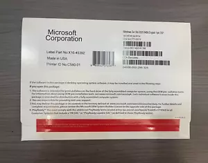 Microsoft Windows Server 2025 Standard 64Bit 48 Core 50 CALs DVD+ Key Sealed - Picture 1 of 2