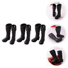  3 Pairs Mini Christmas Boots Abs Child Dollhouse Country Western Decor