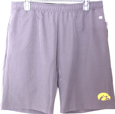 NEW University of Iowa Hawkeyes Colosseum Athletics Gray Athletic Shorts Mens L Cover