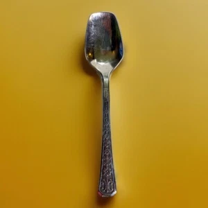 FLORENZ Edelstahl 8 Blütenblätter Interpur Korea Besteck ZUCKERSCHAUFEL/LÖFFEL 6" - Bild 1 von 4