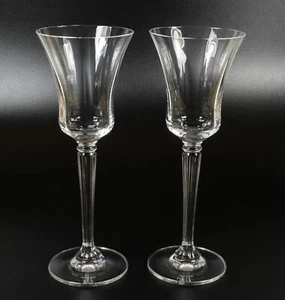 Pair of Lauren Ralph Lauren Stemmed Wine Glasses 8½" high Garland Pattern Set 2 - Picture 1 of 5
