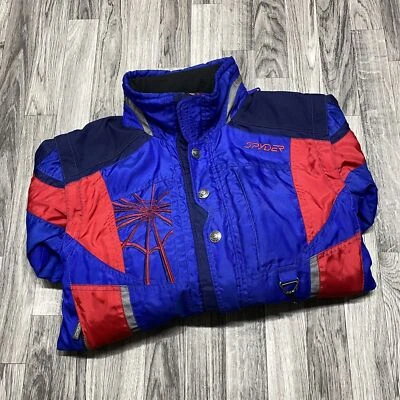 SPYDER Snap Up Mock Neck Blue Snow Winter Coat Jacket Boy's Size 16 - Image 1 of 4