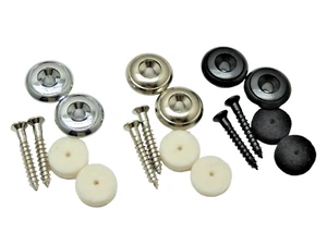 Oversized 17mm Strap Buttons for Gibson Guitars & Bass with thick felt washers - Picture 1 of 16