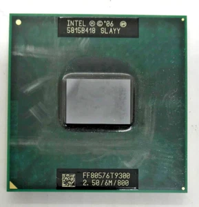 INTEL CORE 2 DUO T9300 MOBILE SLAYY - 2,5 GHz / 6 MB / 800 MHz - Socket P #1670 - Imagen 1 de 2