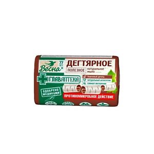 Antiseptic Natural Birch Tar Bar Soap Vesna Дегтярное натуральное мыло Весна 90g