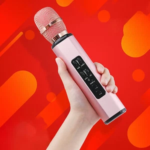 K6 Recording Microphone Dynamic Lossless Bluetooth-compatible 5.0 Karaoke - Afbeelding 1 van 15