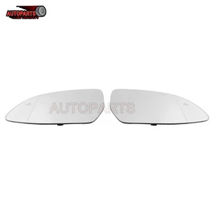 Pair Door Mirror Heated Blind Spot Spot Line w Plate For BMW X3 X4 X5 X6 X7 - Bild 1 von 15