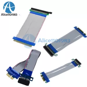 Profi PCI-E 1X 4X 8X 16X Riser Card Ribbon Extender Verlängerungskabel - Bild 1 von 21