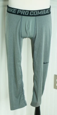 Pantalones Cortos NIKE Pro Combat Entrenamiento Compresión 21” Entrepierna Gris 4XL Foto 1 de 4