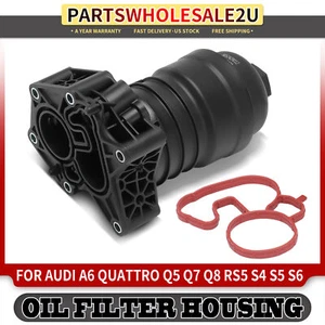 Engine Oil Filter Housing for Audi A6 Quattro Q5 Q7 Q8 S4 S5 S6 S8 SQ5 SQ8 RS5 - Picture 1 of 9