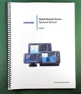 Lowrance Hook Reveal Series Manual: Full Color 86 Pages & Protective Covers - Picture 1 of 1