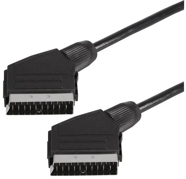 PSG91273 Scart Kabel Stecker zu Stecker, 1.5m Schwarz - Bild 1 von 1