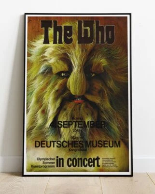 Póster de la gira The Who Wolf Man Munich 1972 - En vivo #1547 Foto 1 de 2