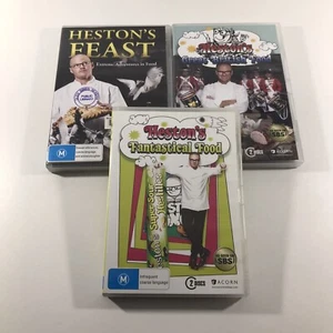 Heston Blumenthal DVD Bundle Lot x 3 Region 4 PAL Feast / British / Fantastical - Picture 1 of 14