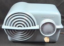 CROSLEY MODEL 11-119U BLUE PAINTED BAKELITE RADIO ART DECO BULLSEYE SERENADE