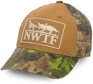 NWTF Brown / Mossy Oak® Obsession® Men's Turkey Hunting Hat - Picture 1 of 3