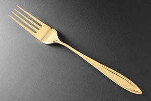 Epic Taiwan Stainless - CUSTOM Gold Electroplate - Dinner Fork - Picture 1 of 2