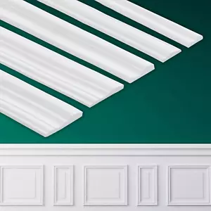 Peel and Stick Wall Molding, Chair Rail Wainscoting Panel, Finish Trim for Home - Picture 1 of 12
