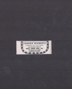 1960 Print Ad Wall Street Mfg Co Kanakee Illinois Corona Blankets Corona Foot - Picture 1 of 1