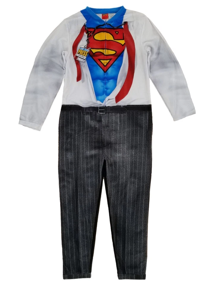 Disfraz de Superman DC Comics para hombre Clark Kent traje de unión pijama Foto 1 de 1