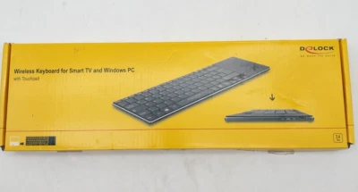 Delock 12454 Funk Wireless Tastatur Bluetooth mit Touchpad QWERTZ #KT7463X - Bild 1 von 4