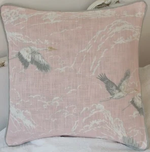 Laura Ashley New Design “ ANIMALIA “ Blush New Cushion Cover 16" - Picture 1 of 3
