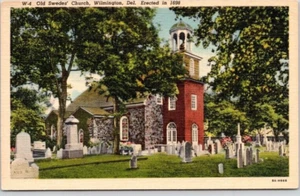 POSTAL CEMENYARD WILMINGTON, DELAWARE, Iglesia de los Suecos Antiguos - Imagen 1 de 2