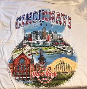 Hard Rock Cafe CINCINNATI 2022 White City Tee T-SHIRT V20 Adult Mens XL New+Tags - Picture 1 of 3