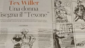 TEX WILLER & LAURA ZUCCHERI SERVIZIO, DISEGNI E INTERVISTA su ROBINSON (2019) - Foto 1 di 1