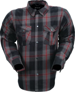 Z1R Ashwood Flannel Riding Shirt Red - Picture 1 of 2