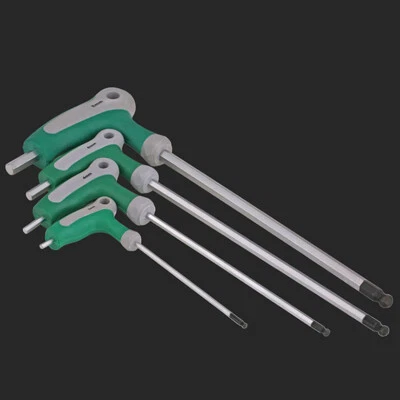 M2-M10 T-Handle Allen Screwdriver Wrench Ball End Tip Hex Keys Metric Tools CR-V - Image 1 of 4
