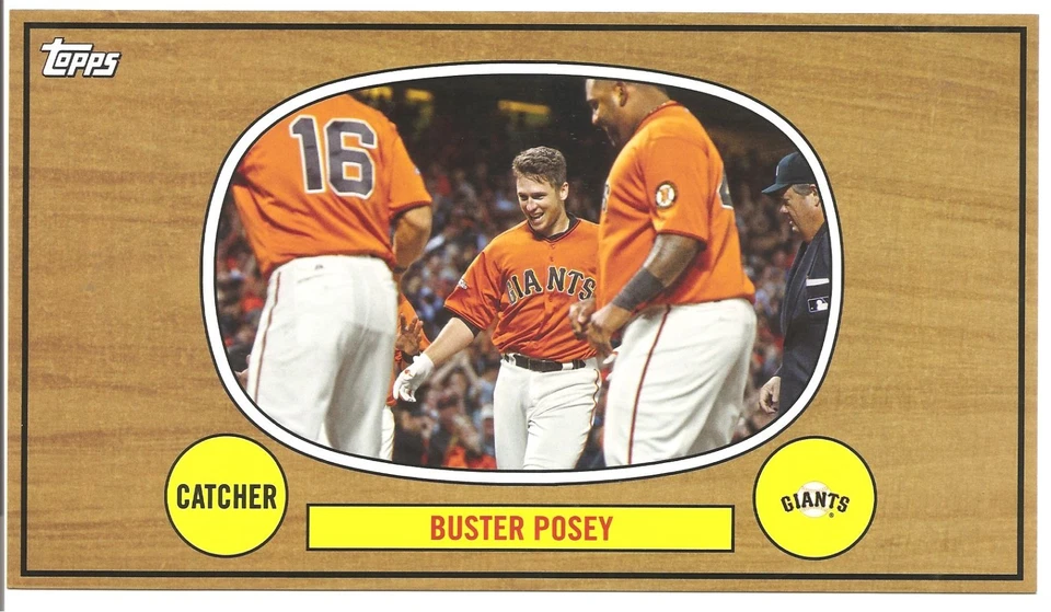 2014 Topps Baseball Archives World Series Box Topper Posey - Image 1 of 1
