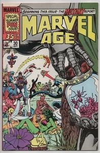 Copertina costume da bagno Marvel Age 30 Marvel Comics 1985 FN/VF 7.0 John Byrne She Hulk - Foto 1 di 9