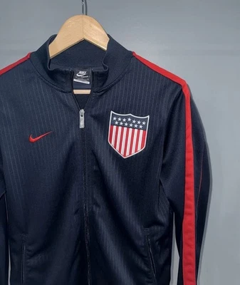 美国足球 2013 百年耐克拉链田径夹克 USMNT 美国 — 第 1/4 张图片