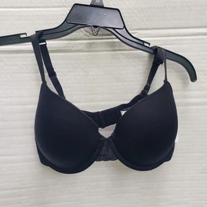 Auden Women's Daydream Light Lift Demi T-Shirt Push Up Bra - Black Size 32DDD - Picture 1 of 12
