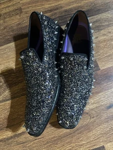 After Midnight Te Black Spikes Slipper Rauchen Herren Halloween Schuhe Größen: 10 - Bild 1 von 8