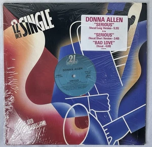 Donna Allen Serious 12" Single Promo LP Vinyl 33 RPM Record NEAR MINT - Imagen 1 de 5