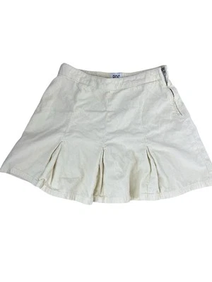 Minifalda de pana BDG para mujer S plisada amarilla algodón colegiala cremallera lateral Foto 1 de 4