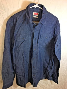 Camicia uomo Wrangler FLEX FOR COMFORT manica lunga denim WESTERN TAGLIA LT L ALTA 50 - Foto 1 di 3