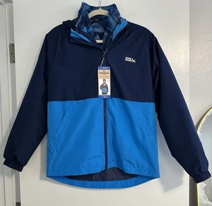 Eddie Bauer Youth Light Weight 3 in 1 Interchangeable Jacket Blue Camo L 14/16 - Picture 1 of 5