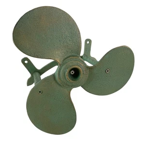 Nautical Propeller Hose Holder – Verdigris Bronze, Cast Iron, Holds 75 Ft - Picture 1 of 8