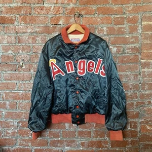 Vintage Angels Satin Jacket California Anaheim RARE Size L - Picture 1 of 5