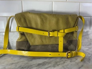Marc By Marc Jacobs Bag Small Yellow Q Percy Leather Crossbody Purse Classic - Picture 1 of 4