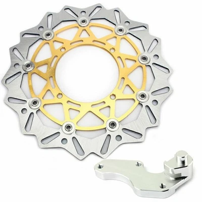 For Suzuki Oversize Front Brake Disc Rotor + Bracket RMZ450 RMZ250 07-18 RMX450 - Image 1 of 4