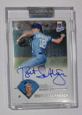 2003 Topps Retired Signature Bret Saberhagen #TA-BSA Autograph - Image 1 of 2