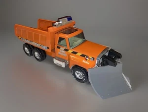 Vintage Nylint Pressed Steel Orange State Highway Dept Toy Plow Dump Truck - Picture 1 of 14