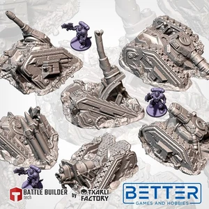 Destroyed Tanks, Fantasy, Sci-Fi Grimdark, tabletop wargame scatter terrain, RPG - Picture 1 of 14
