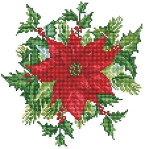 DMG HÁGALO USTED MISMO Diamond Dotz Ramo Festivo Poinsettia Kit 12x12 - Imagen 1 de 4