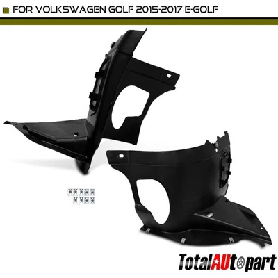 2x Forros de guardabarros interiores protector contra salpicaduras para Volkswagen Golf 2015-2017 e-Golf delantero Foto 1 de 4