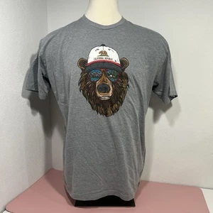 Camisa Wild Bear Tribe California Republic para hombre XL gráfica T, algodón suave - Imagen 1 de 7